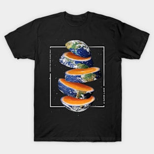 Orange Earth Space Fruit T-Shirt